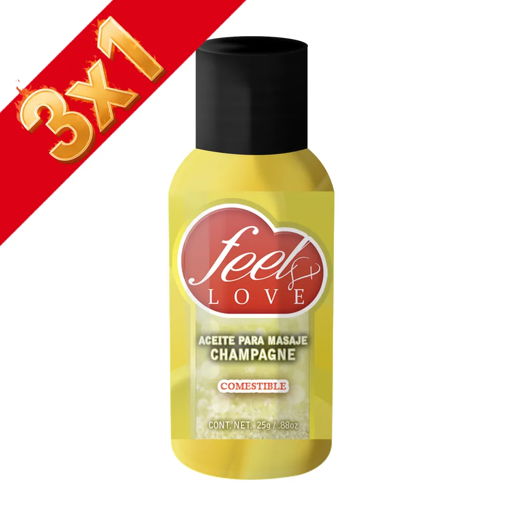 [FEEL-ACCHA25] Aceite Térmico Feel Love 25ml CHAMPAGNE