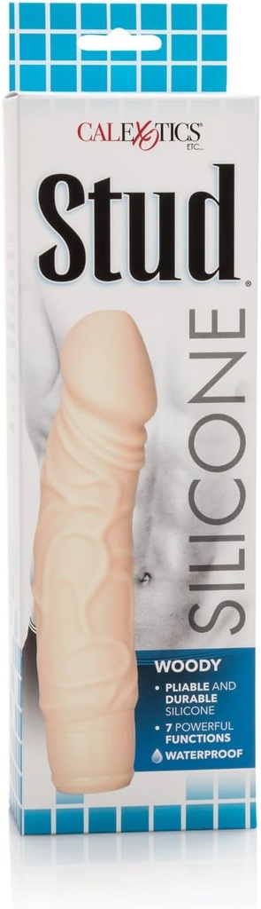 JUGUETES - STUD SILICONE WOODY VANILA 7 FUNCTIONS