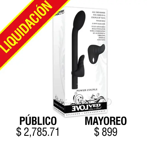 [EN-RS-4166-2] JUGUETES - POWER COUPLE G-SPOT FINGER RING